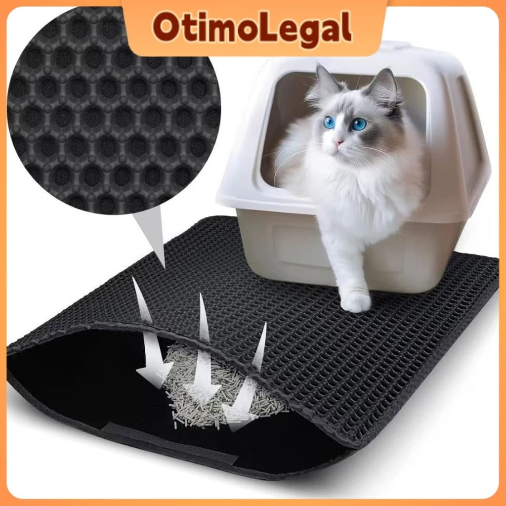 55x75 cm/45x60cm Tapete Higiênico Para Gato Coletor De Areia Higiênico Limpa Patas