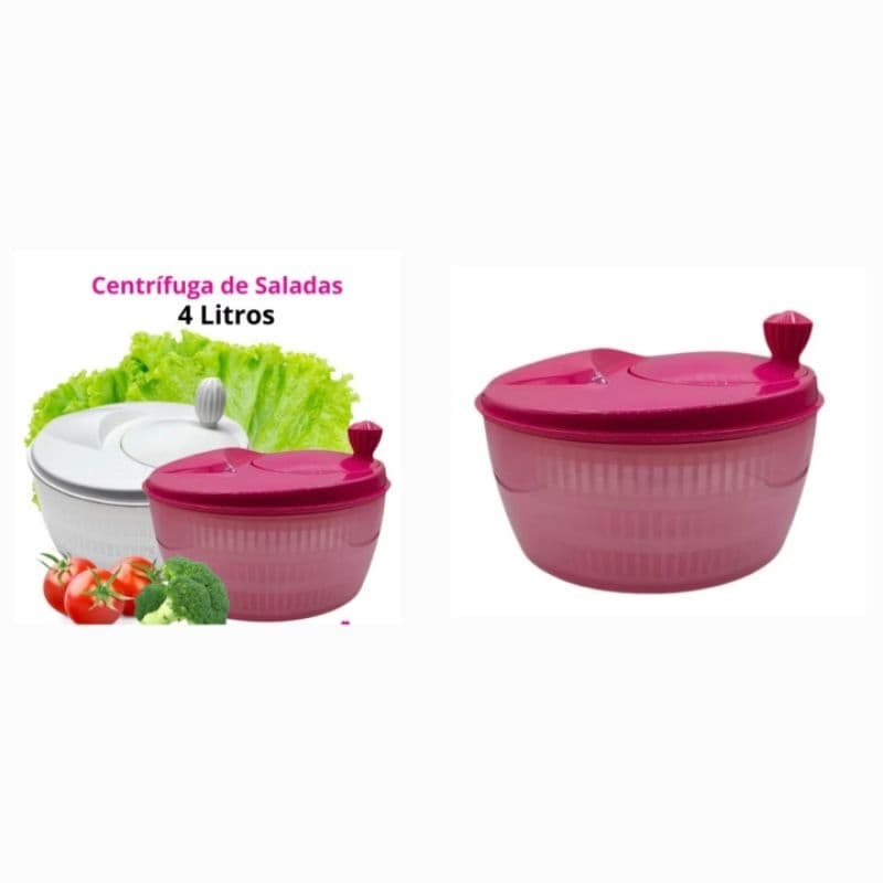 Centrifuga De Salada Seca Salada Legumes Verduras Manual Rosa