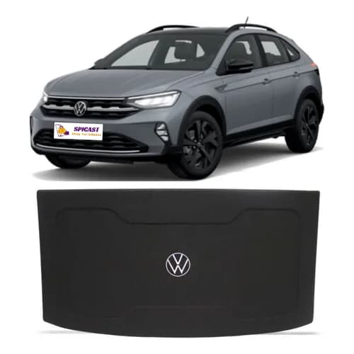 Tampão Traseiro Porta Malas Carro Vw Nivus 2021 A 2025 Bagagito Carpete Grafite
