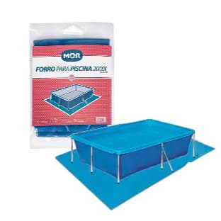 Forro Tapete de Proteção p/ Piscina Quadrada Retangular Lona  1000 L / 2000 L / 2400 Litros
