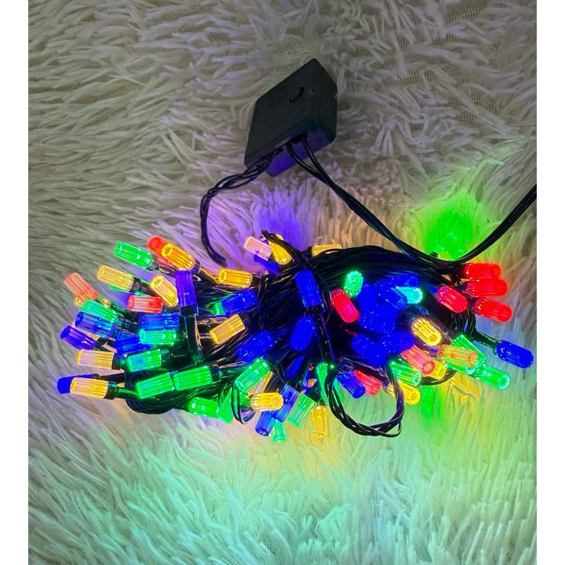 LUZ NATALINA 110V 120LEDS 12M  PISCA 8 FUNÇÕES 110V
