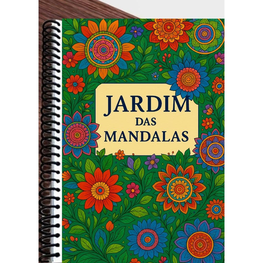 Mandalas para Colorir – 20 Folhas A4 Encadernadas | Relaxamento | Arteterapia | Kit Antiestresse