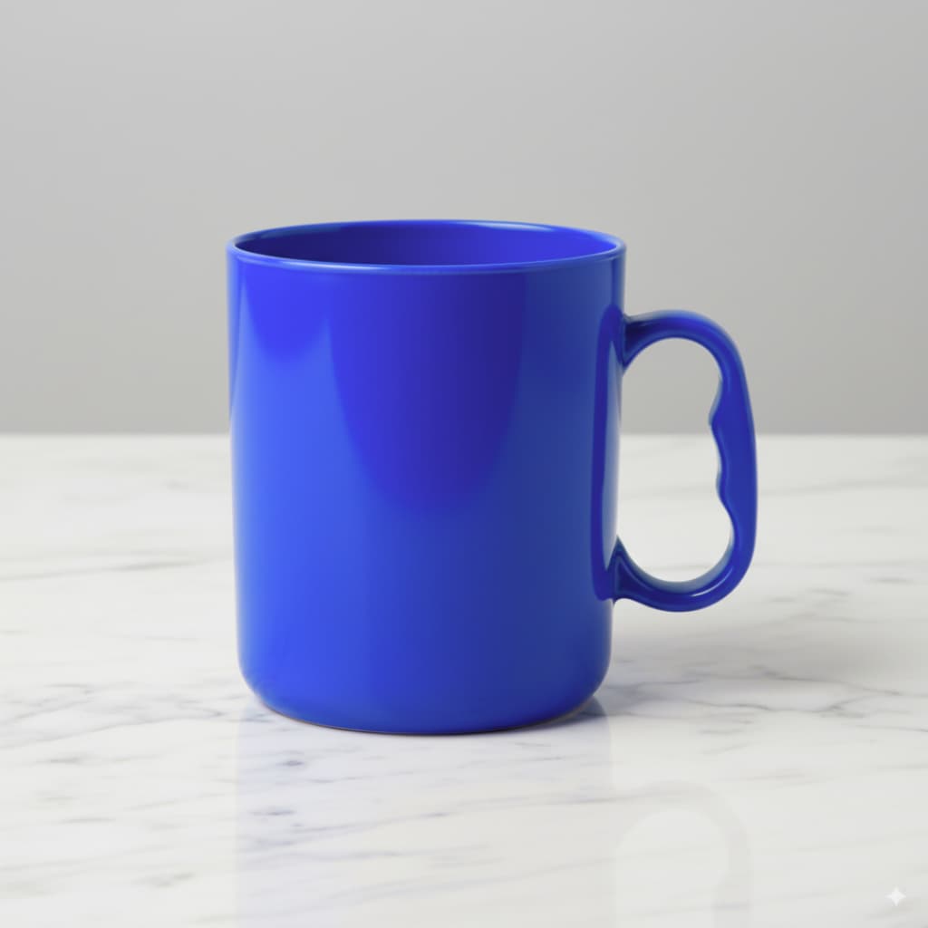 Kit 50 Canecas De Plástico Com Alça Merenda Creche Escola Infantil Festa Resistente Lavável Café Chá