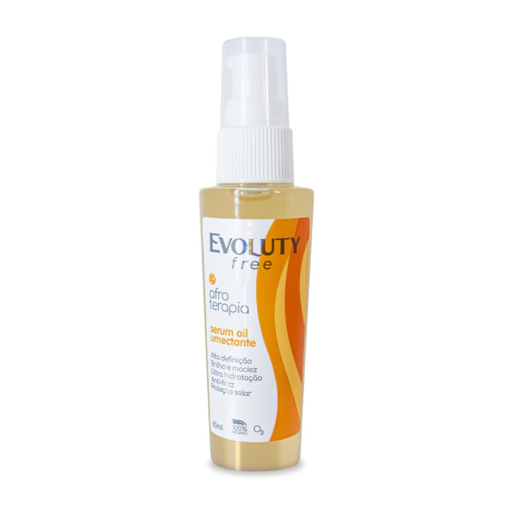 Sérum Oil Umectante Afroterapia Evoluty Free 60ml - Máxima hidratação e modelagem de cachos