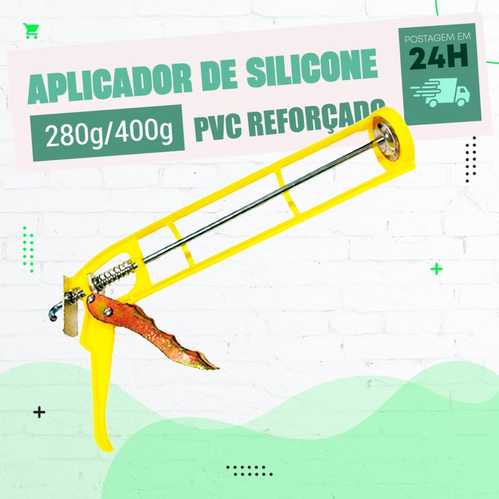 Aplicador de Silicone Veda Calha fixa tudo PVC PISTOLA - 280g