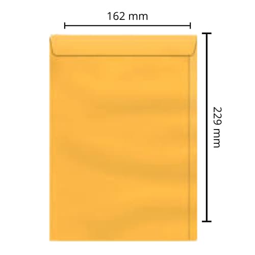 Envelope Saco 162X229 Kraft Ouro Caixa com 250 Unidades