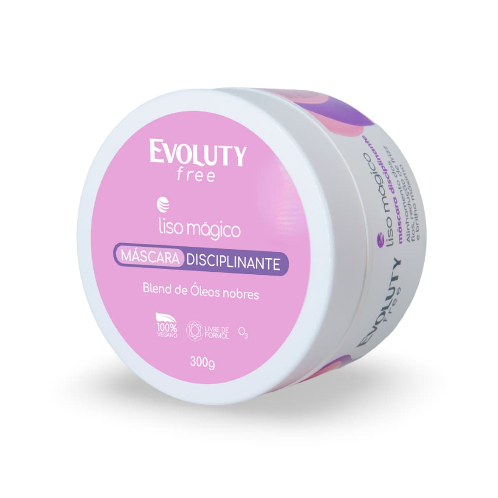 Máscara Disciplinante Alinhadora Liso Mágico Evoluty Free 300g Efeito Liso Anti Frizz