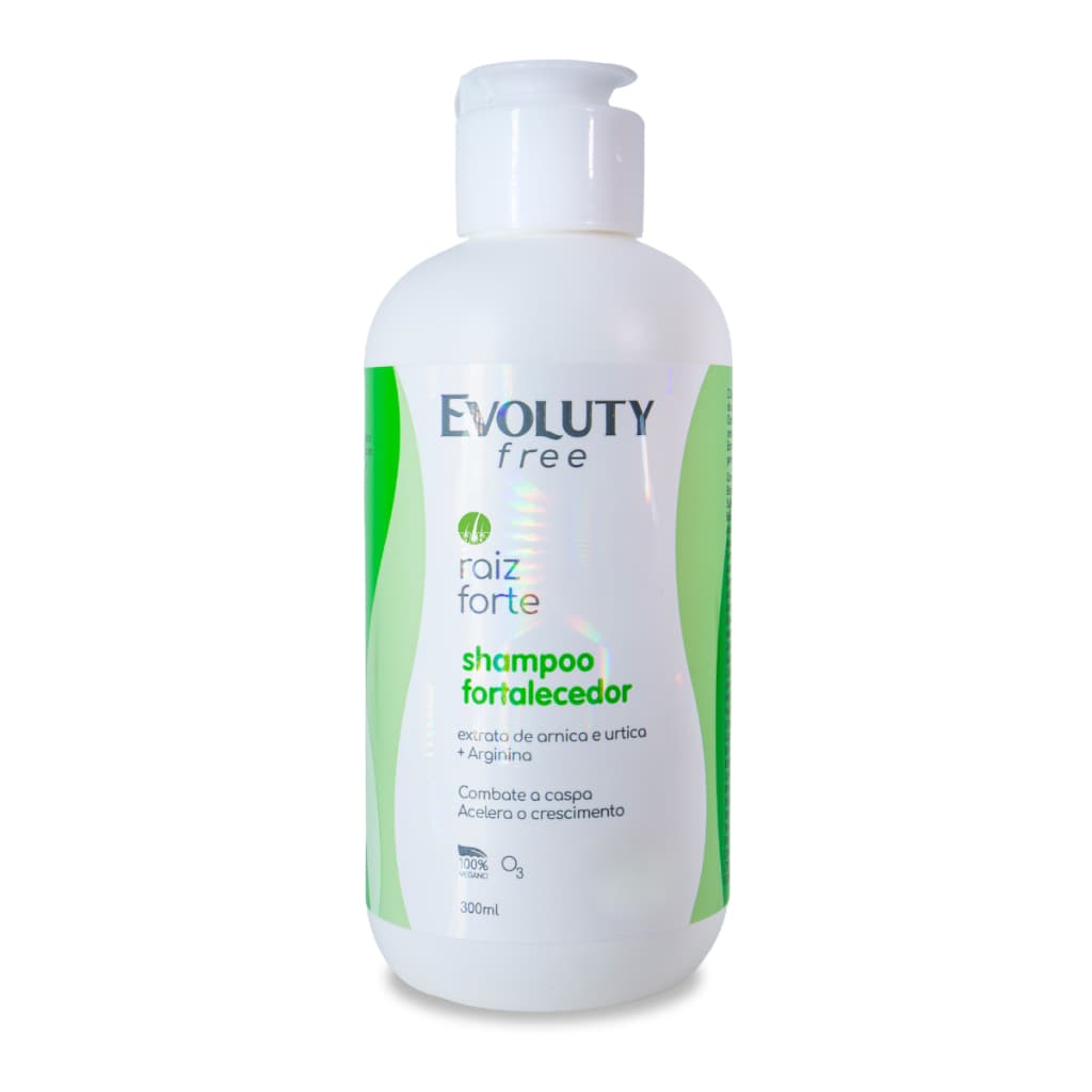 Shampoo Fortalecedor Acelerador de Crescimento Raiz Forte Evoluty Free 300g Anti Queda Força Cabelo