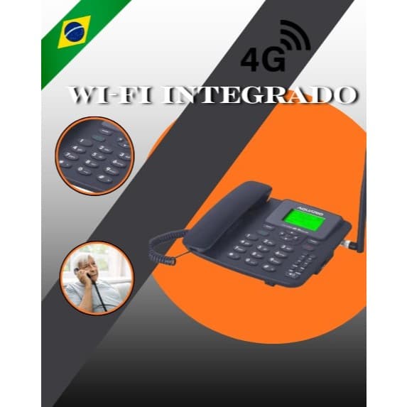 Celular fixo rural 3g 4g Internet Wi-fi - Aquário - Ca-42sx 4g