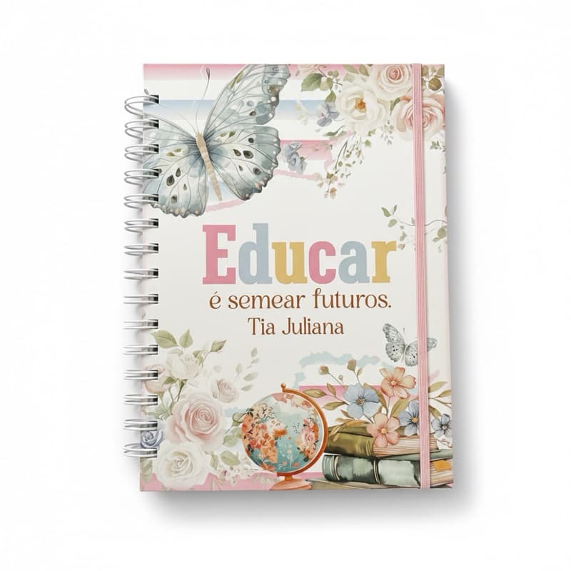 Caderno Personalizado | Dia dos Professores | 5 Capas |  Holográfico A5