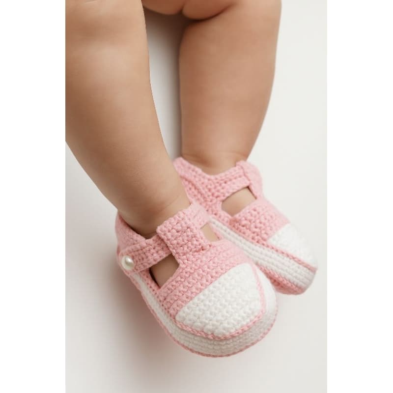 Sapatinho de crochê Sandália de crochê Produto artesanal Artesanato luxo sandália menina