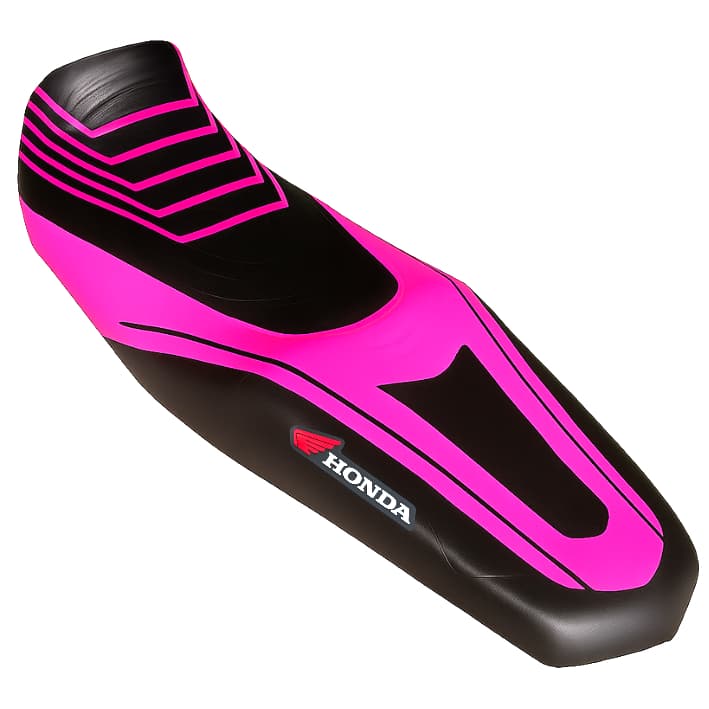 Capa para Banco de Moto Esportiva Preta com Rosa Honda Biz Pop Cg Titan Fan Bros Pintada