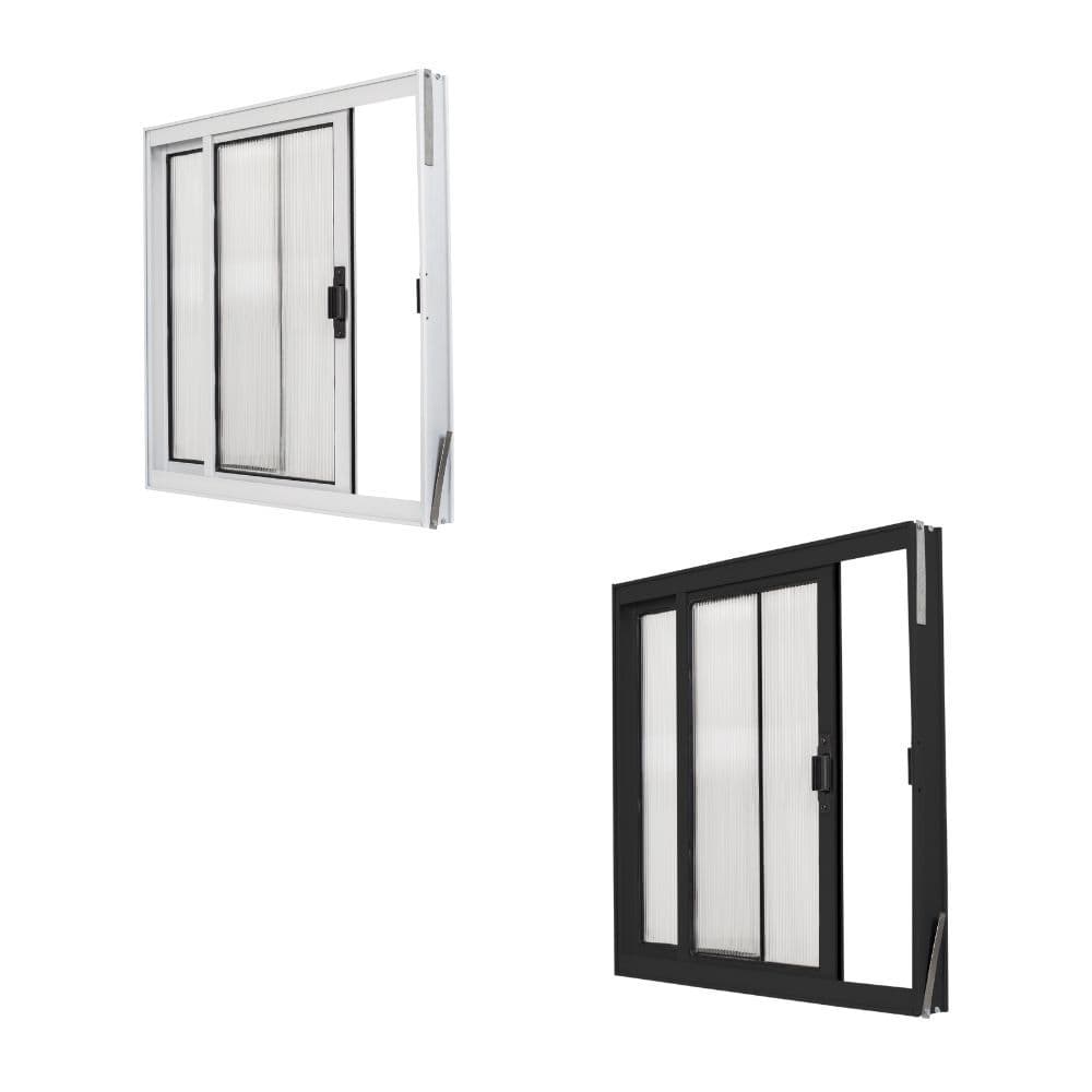 Janela Vitro 2 Folhas Basculante Veneziana 50x50cm Para Banheiros e Lavabos
