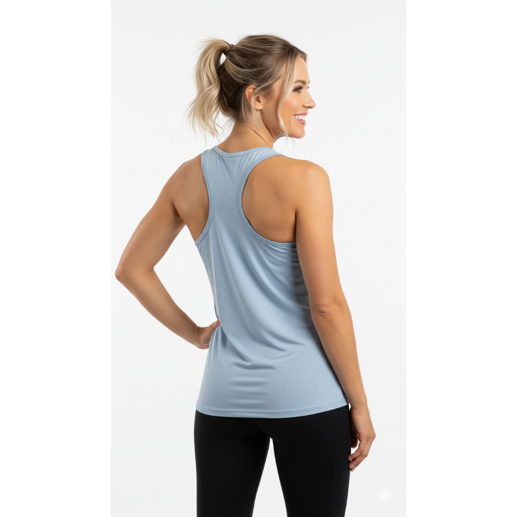 Regata Feminina Modelo Costas Nadador / Poliamida DryFit com Proteção UV