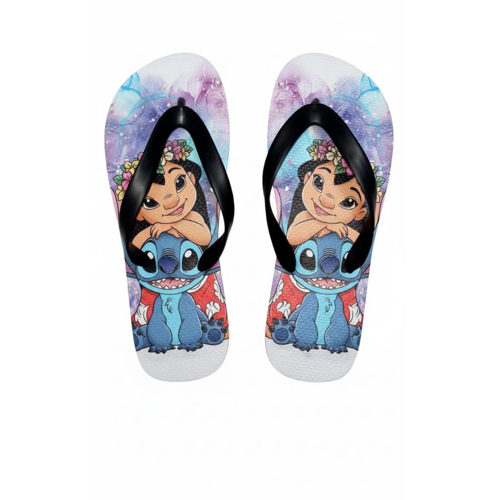 Chinelo Personalizado Lilo & Stitch Disney 100% Borracha Conforto e Estilo Unissex adulto e infantil
