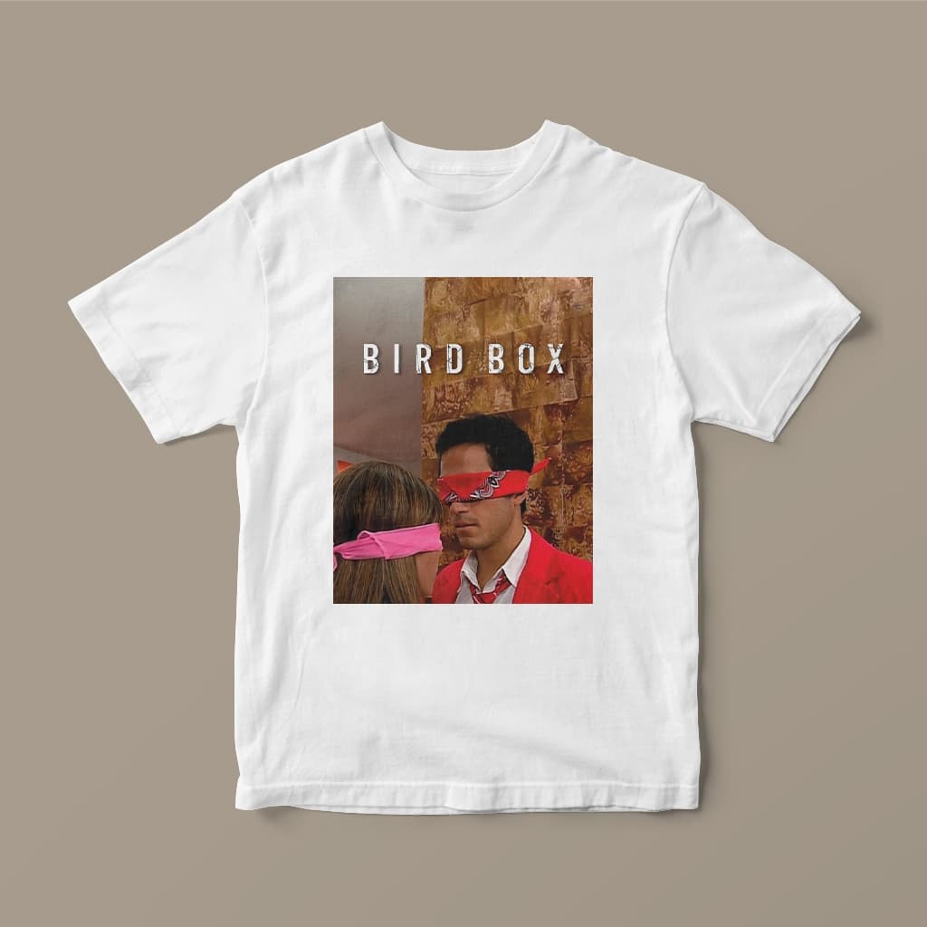 Camiseta Bird Box Mia e Miguel (RBD) de Algodão Unissex