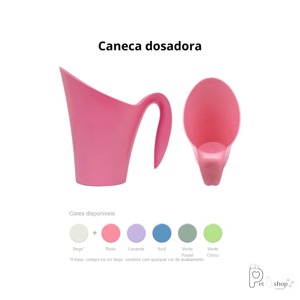 Caneca Concha Dosadora De Ração  Família De Estimação