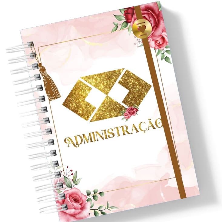Caderno Personalizado Universitário 10 matérias Profissão Tema Vermelho