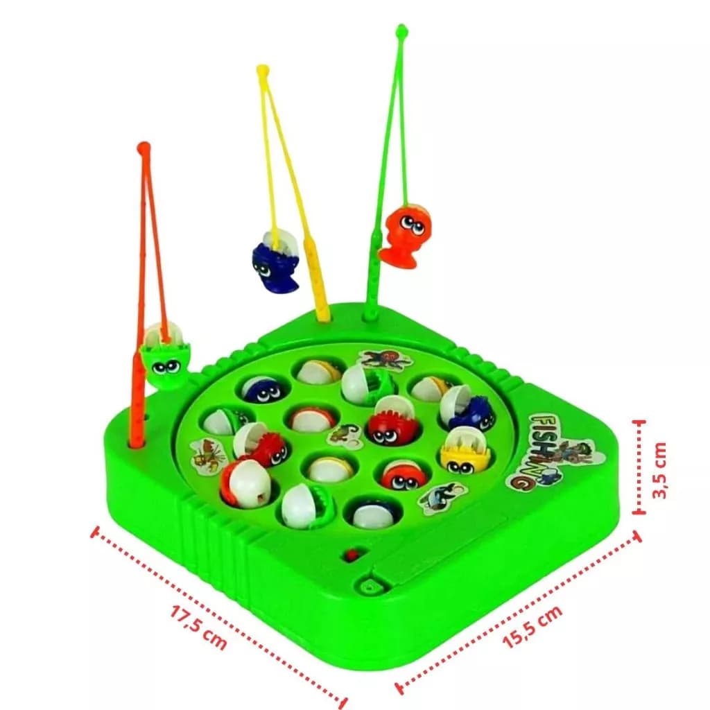 🐟 Brinquedo Interativo de Pesca Infantil – Pesca Maluca com Som, Luz e Movimento Giratório – Educativo e Divertido