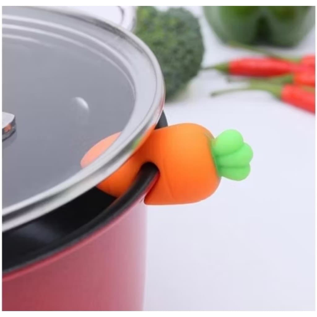 Suporte em silicone para tampa de panela