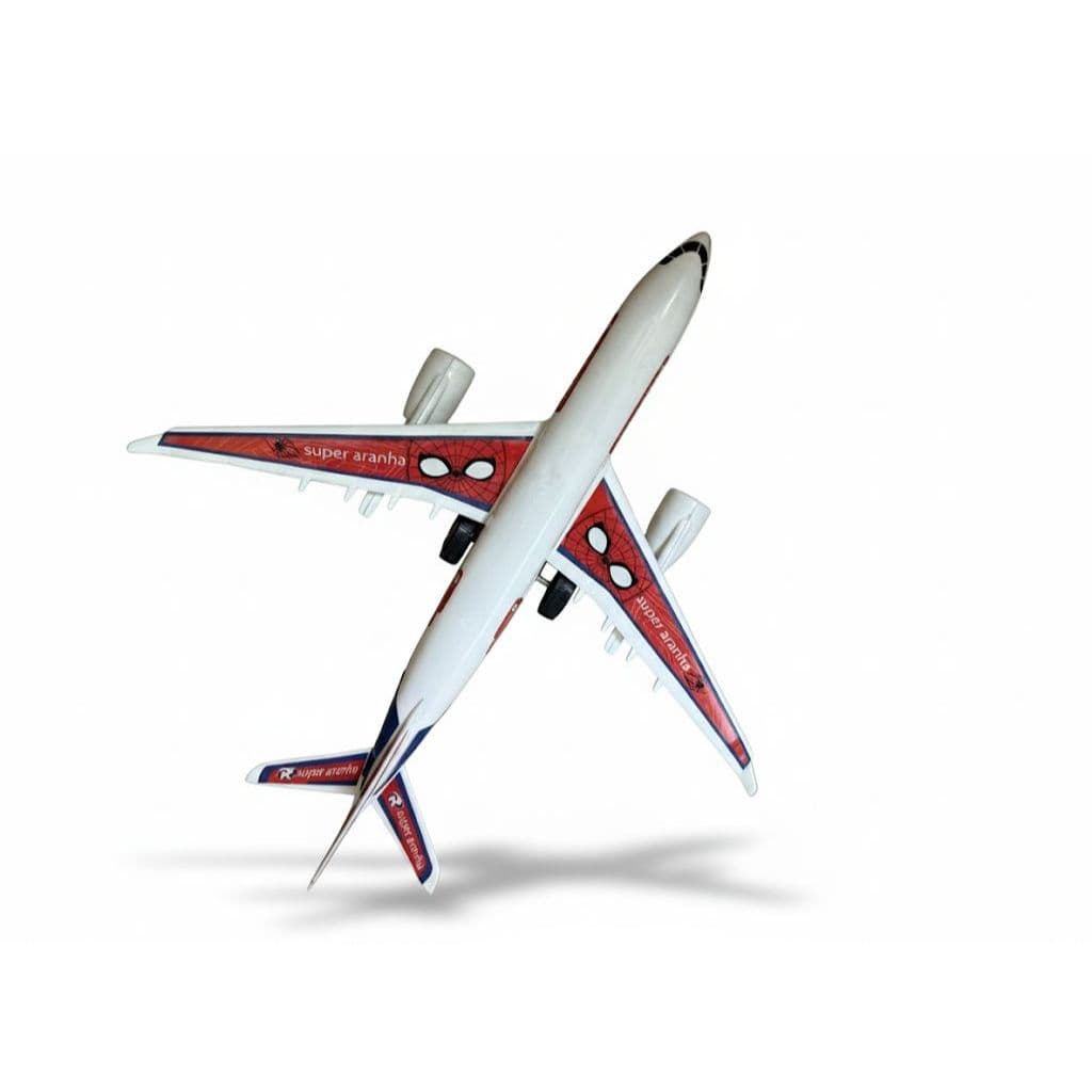 ✈️ Avião de Brinquedo Infantil de Fricção com Estampa de Heróis