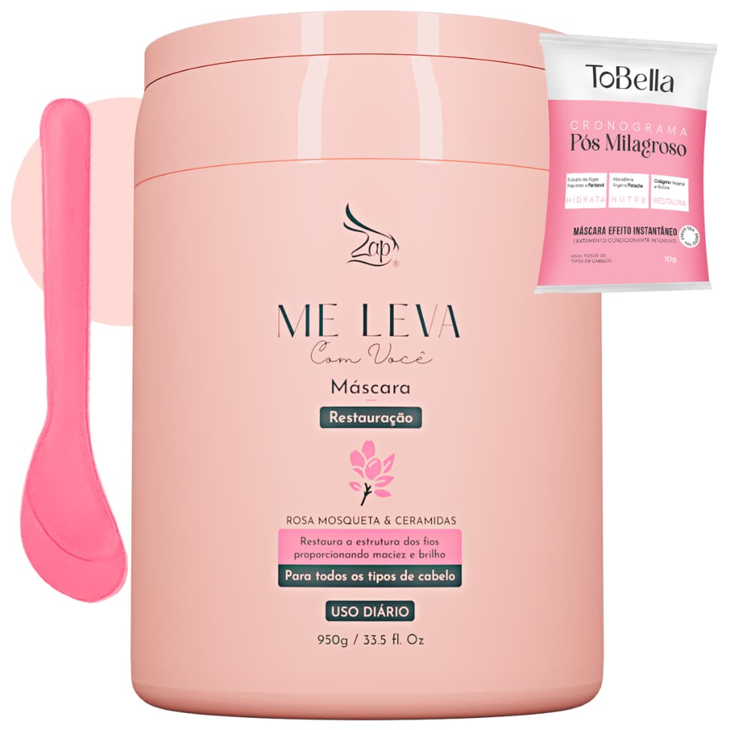 Zap Me Leva Com Você Máscara Restauração Rosa Mosqueta 950g