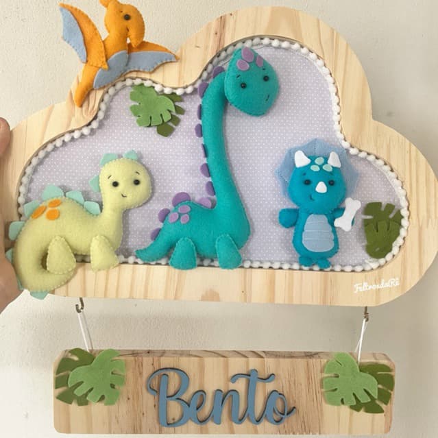 guirlanda dinossauro /enfeite de porta dinossauro(Produto por encomenda )