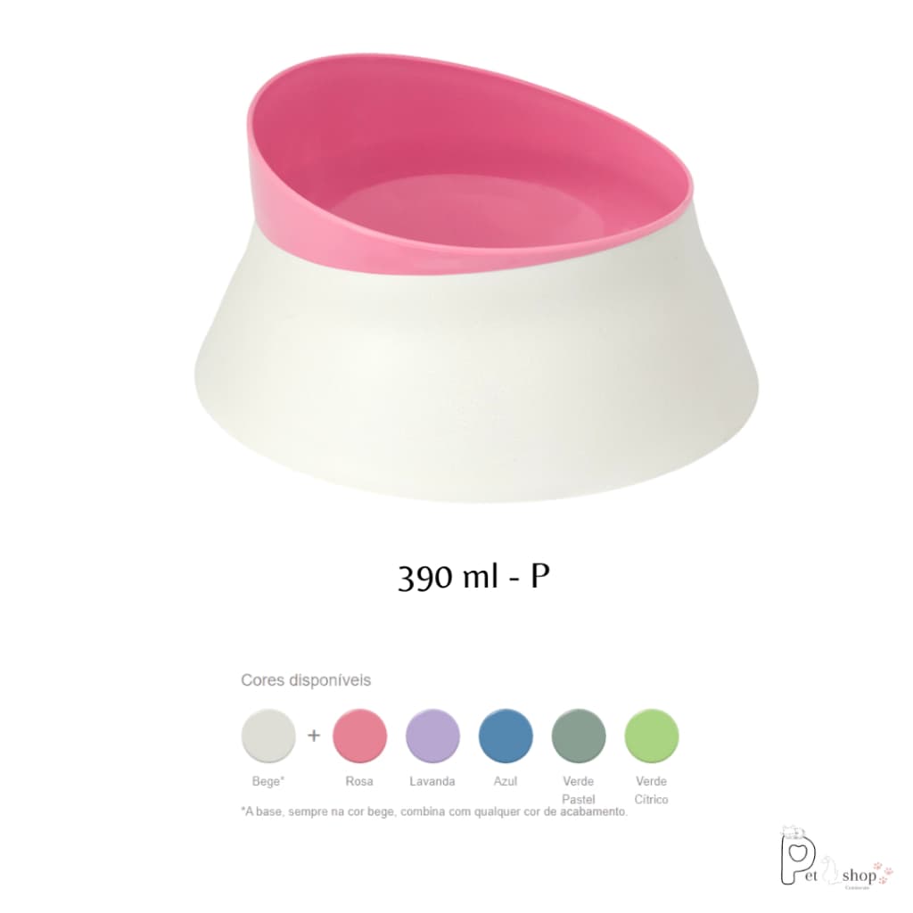 Pote Comedouro Bebedouro Cães Gatos Outros Animais Reforçado - P 320ml Livre De BPA