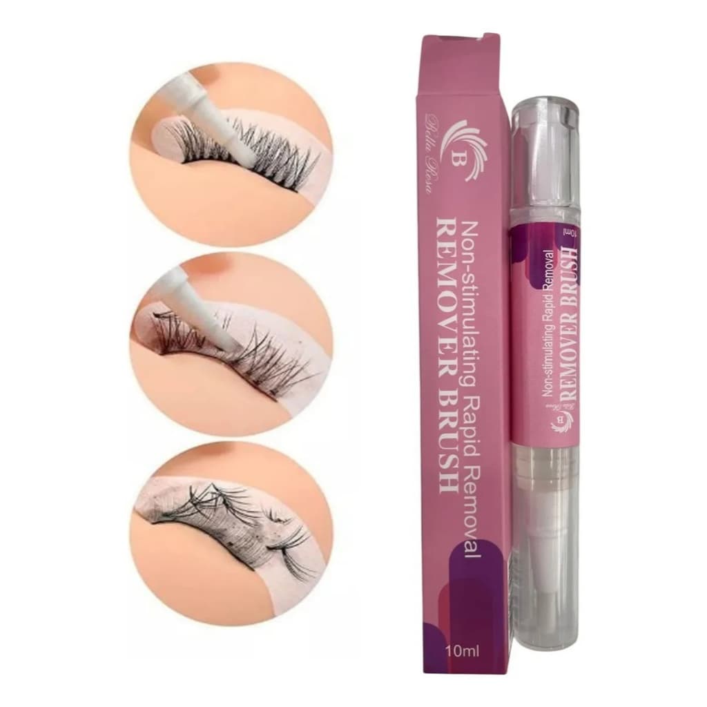 Bella Rosa Caneta Removedora Cola de Cílios 10ml Rápida Segura Suave Para Extensões
