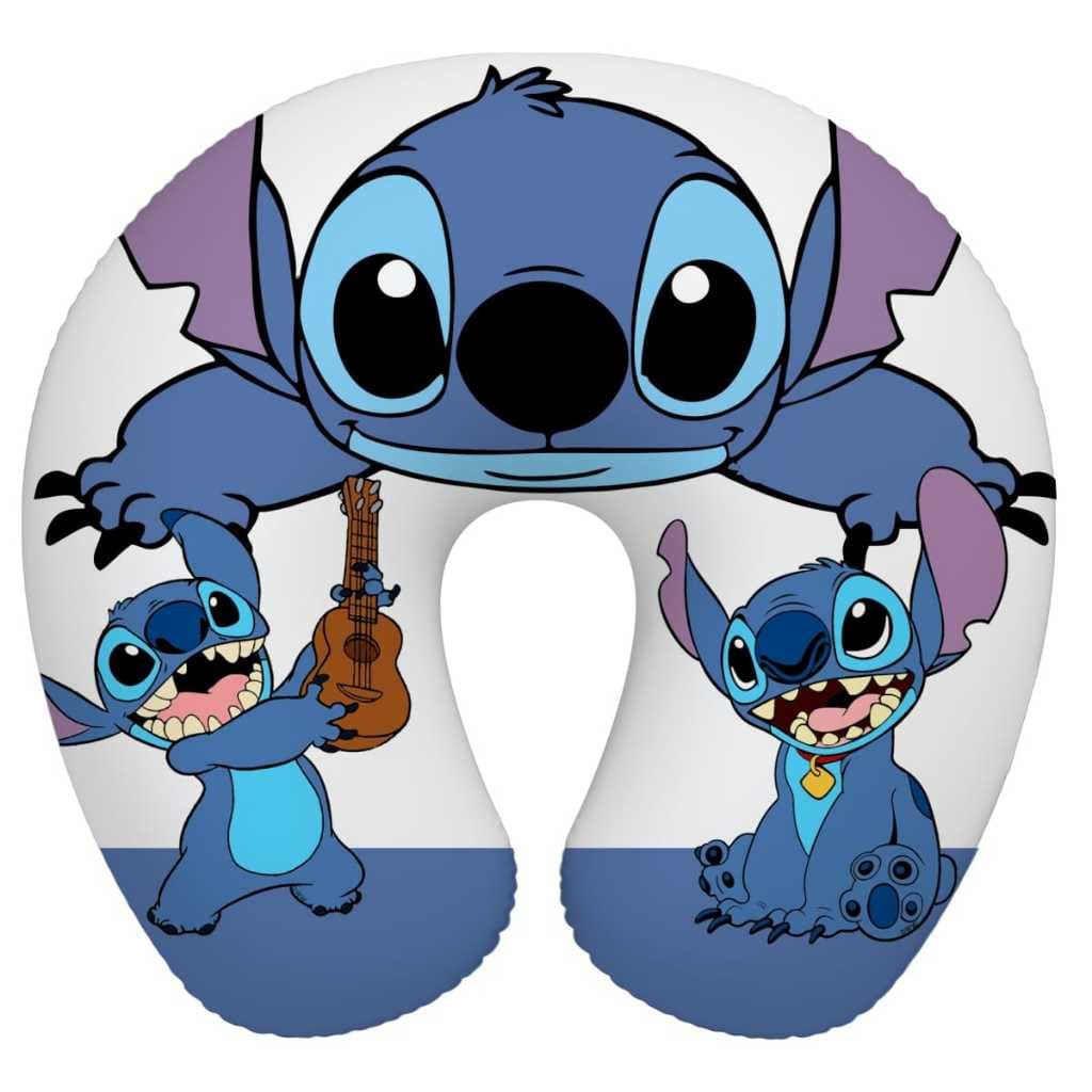 Almofada de Pescoço Travesseiro Protetor de Pescoço Silicone Para Viagem, Descanço Infantil Stitch