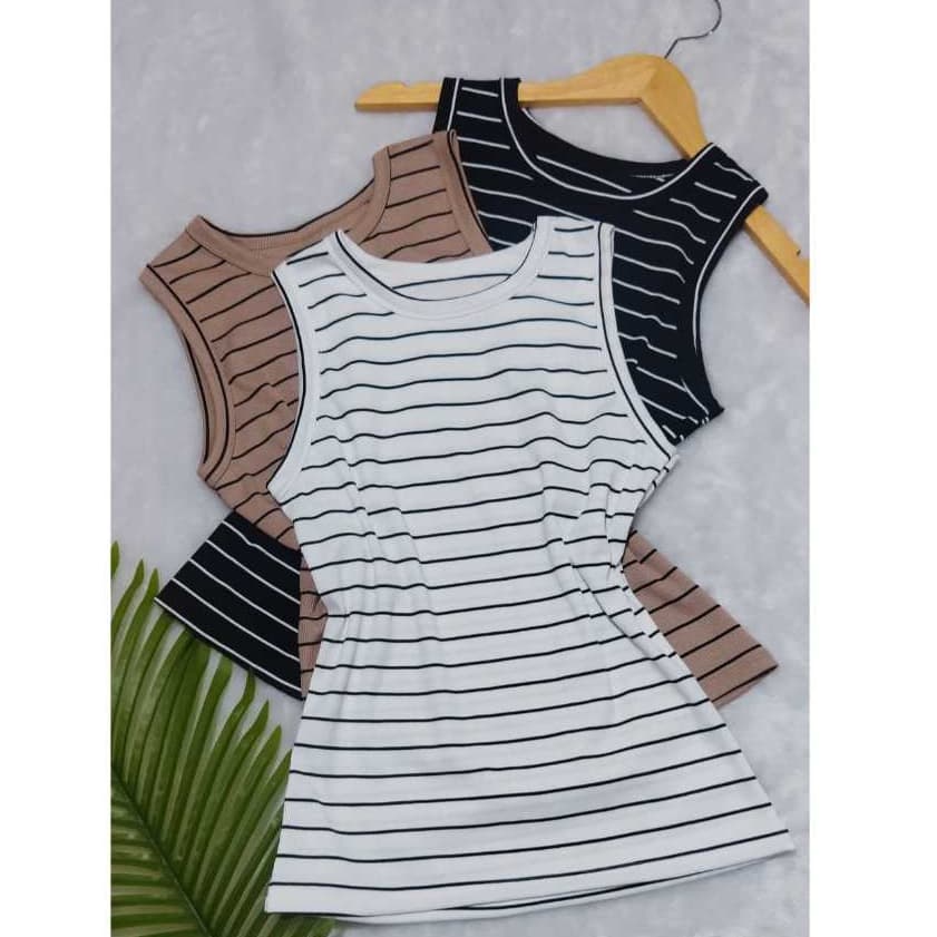 Kit 3 Peças, Regata Ribana Feminina , Moda Gringa, Blogueira, Roupa Verão
