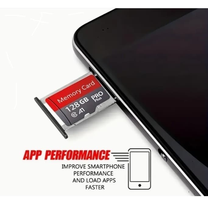 Cartão De Memória Micro SD para Celular, Câmera de Segurança Cartão A1 128GB 256GB 512GB 1TB 2TB