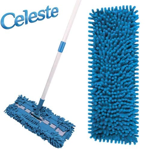 Rodo Mop Chenille Vassoura E Pano Em Microfibra