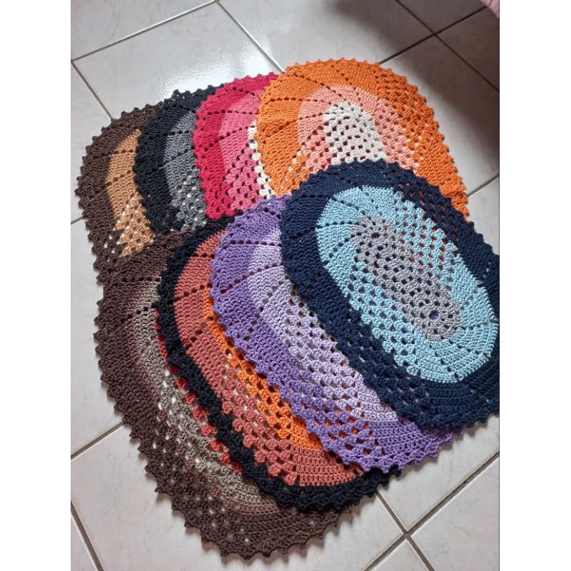 tapete econômico vende vende Espiral crochê avulso para sala cozinha quarto banheiro