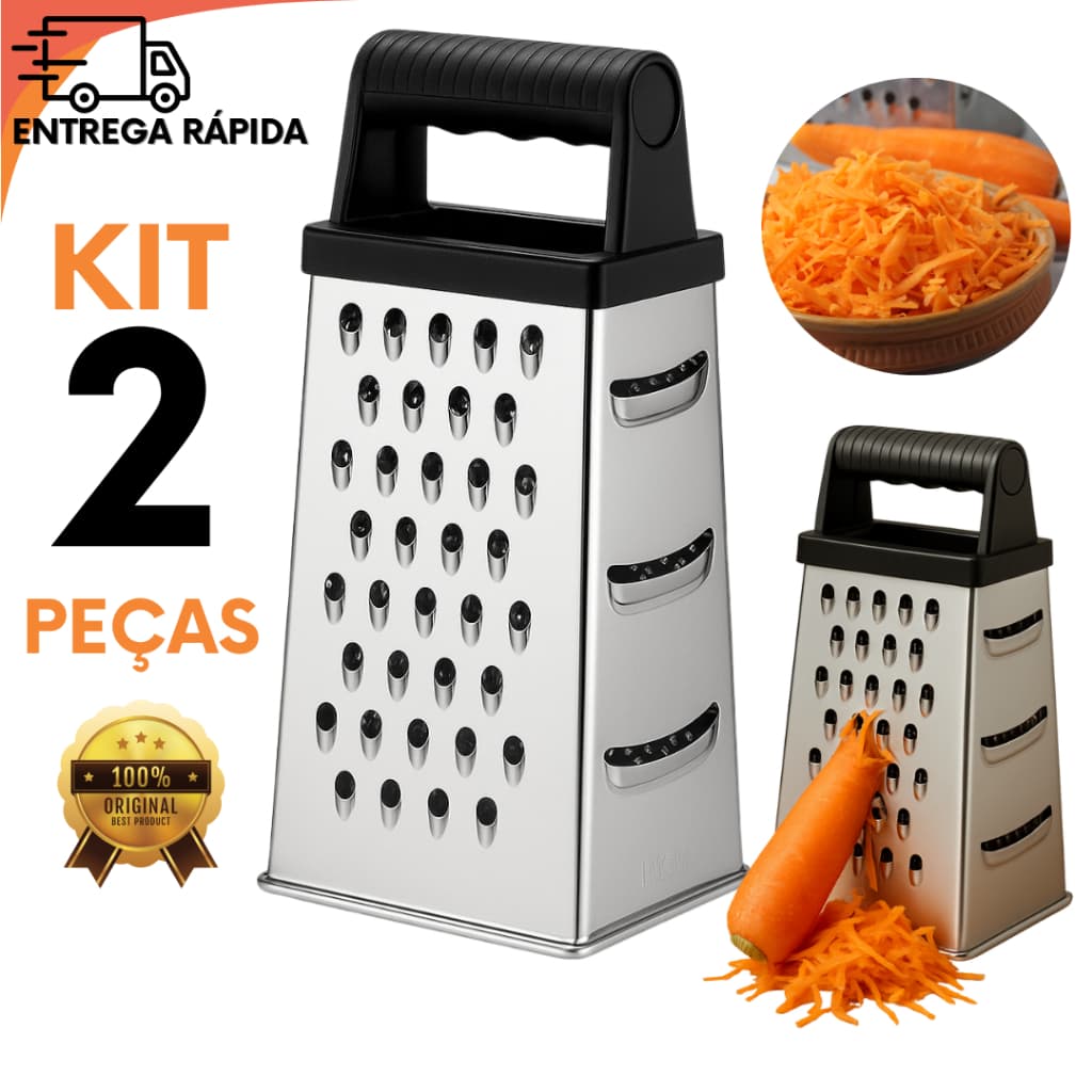 Ralador De Legumes Em Aço Inox Multiuso Para Casa Restaurante Ralar Legumes Verduras Frutas Queijo