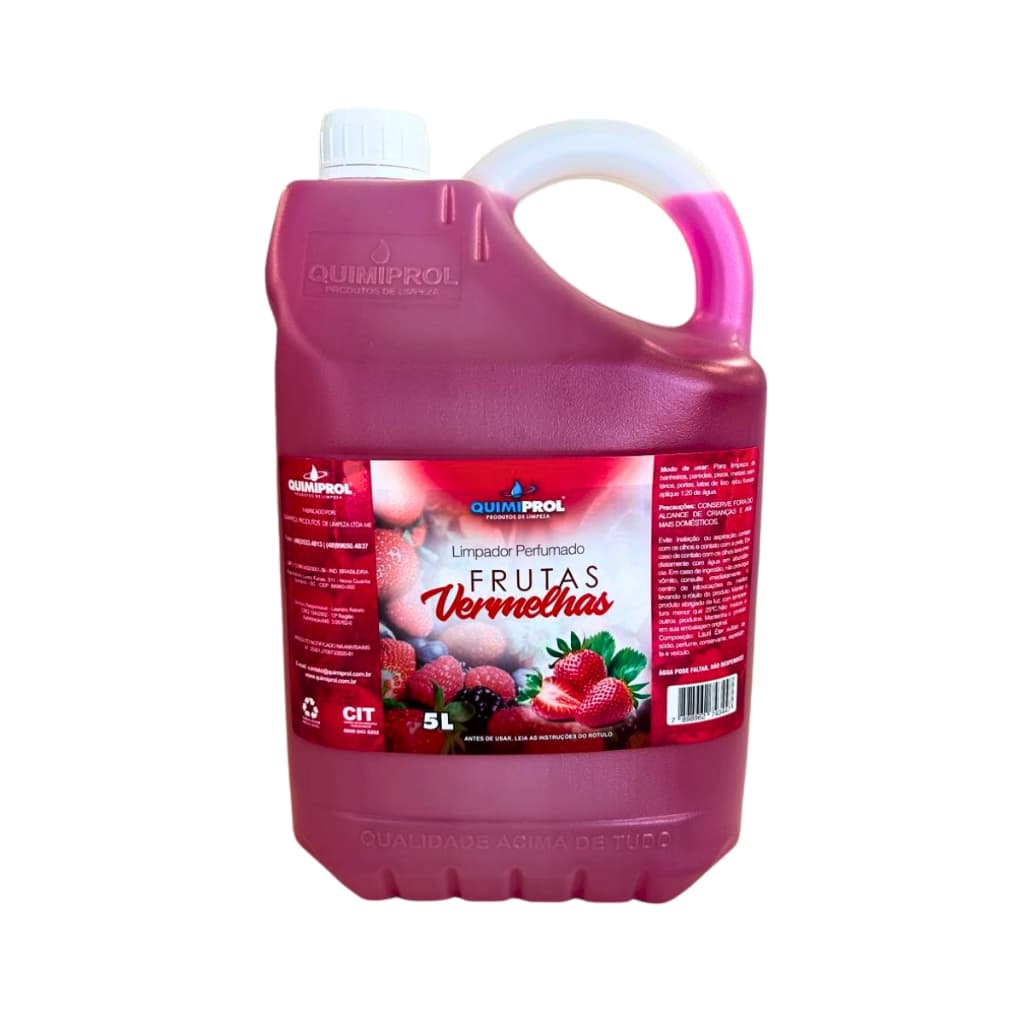 Limpador Perfumado Frutas Vermelhas 5 LITROS