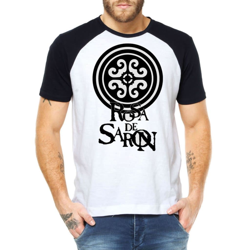 camiseta ROSA DE SARON rock and roll banda crista