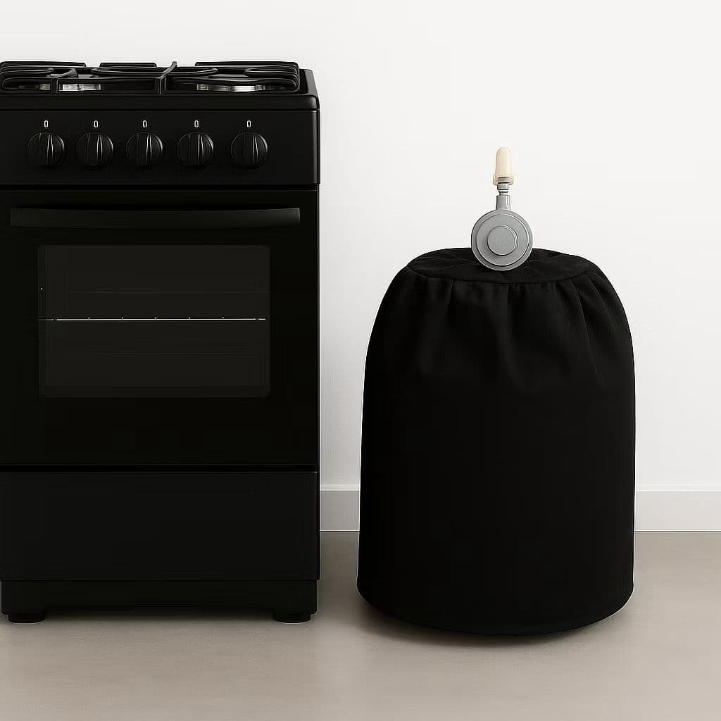 Capa Para Botijão de Gás Oxford Resistente Decorativo Bujão 13kg Proteção Cozinha PRETO/CINZA/MARINHO/VERMELHO/MARROM
