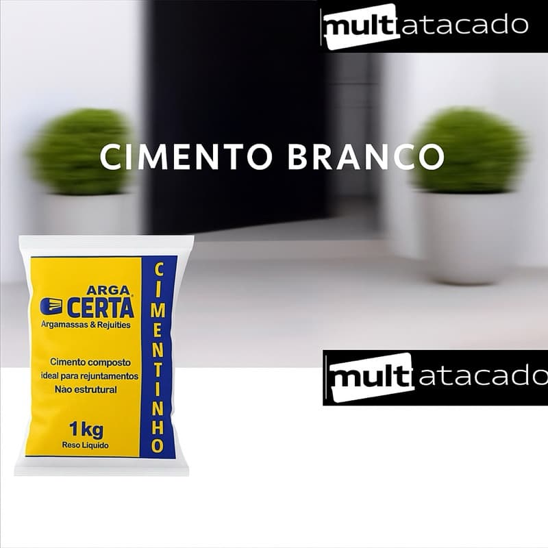 Cimento Branco  Artesanatos E Bloco De Vidro Cimento Branco Cimentinho cimento