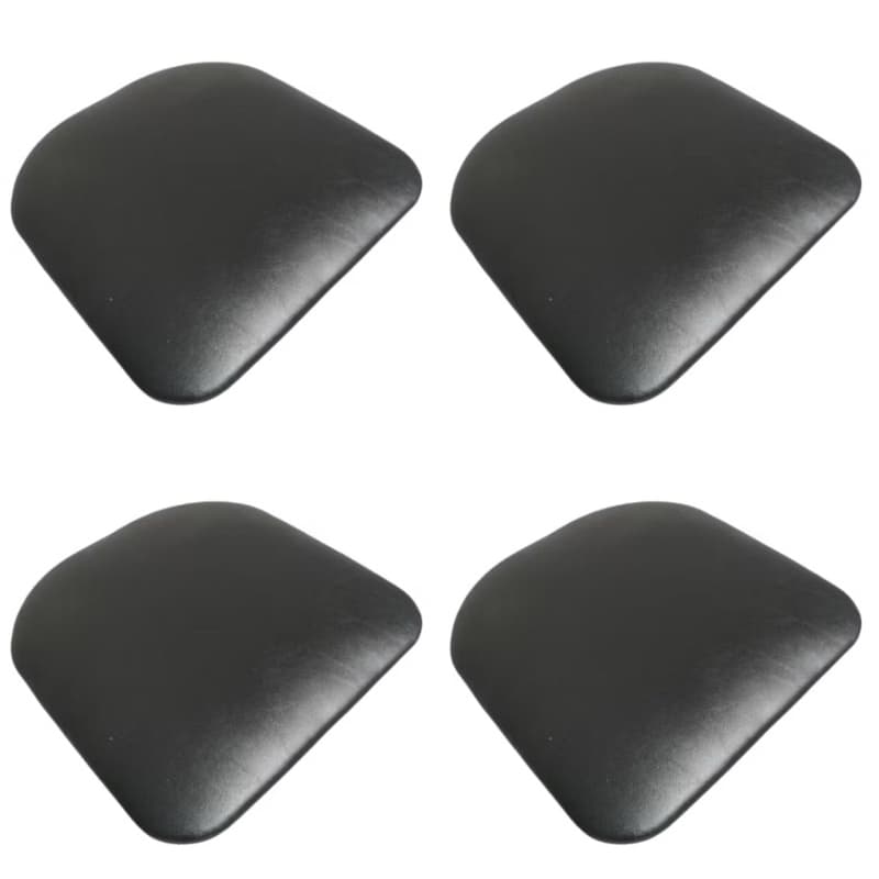 Assentos para cadeira RETO 4 unidades preto liso