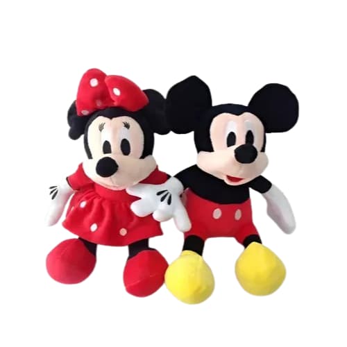 Pelúcia Musical Mickey ou Minnie Mouse 30cm - Promoção antialérgicos..