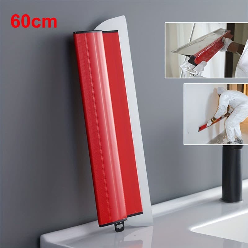 Desempenadeira Compel 60cm Aço Inox Lâmina Flexível Lisa Para Massa Corrida Troca de Lâmina