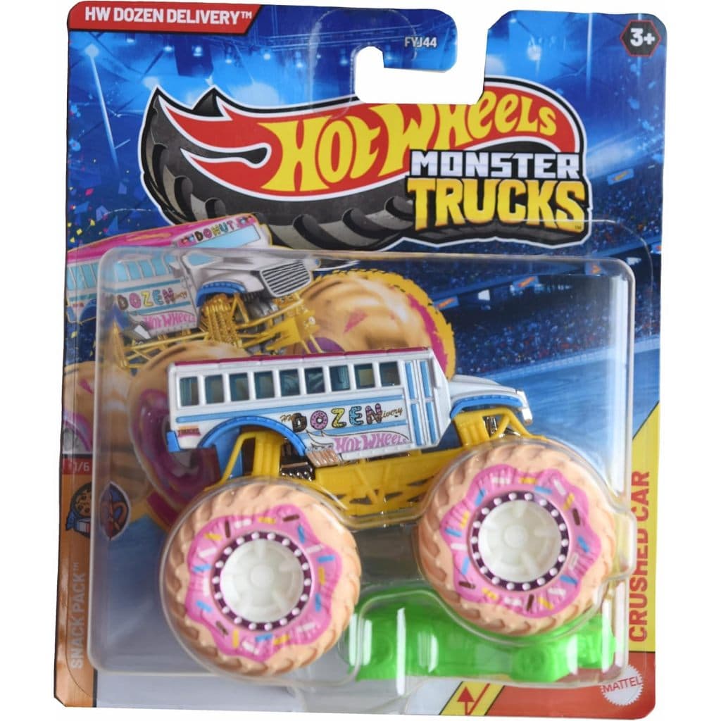 Monster Trucks Hot Wheels Carrinho 1/64 HW DOZEN DELIVERY  FYJ44