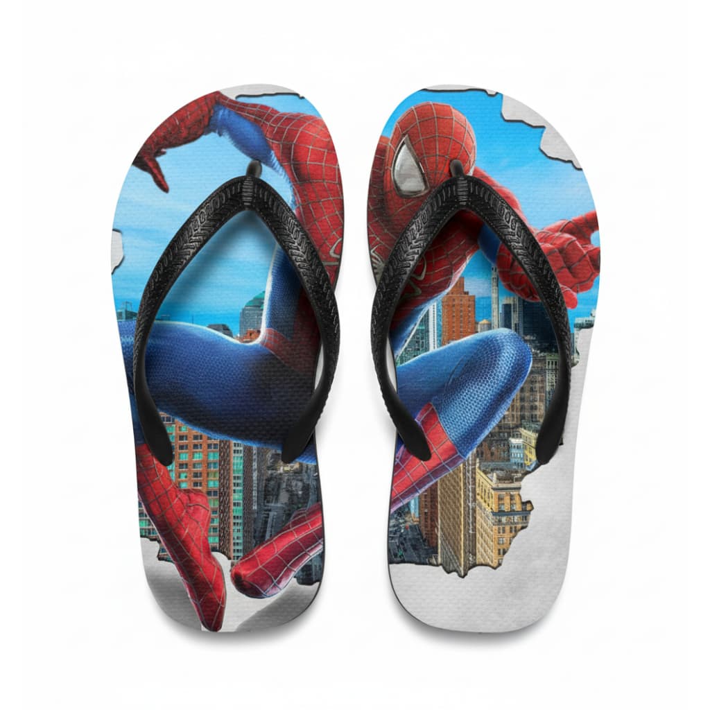 Chinelo Homem Aranha Marvel Sandália Conforto Antiderrapante Super Herói Geek Unissex