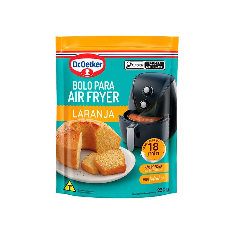 Mistura para Bolo Para Air Fryer Laranja Dr.Oetker 230g