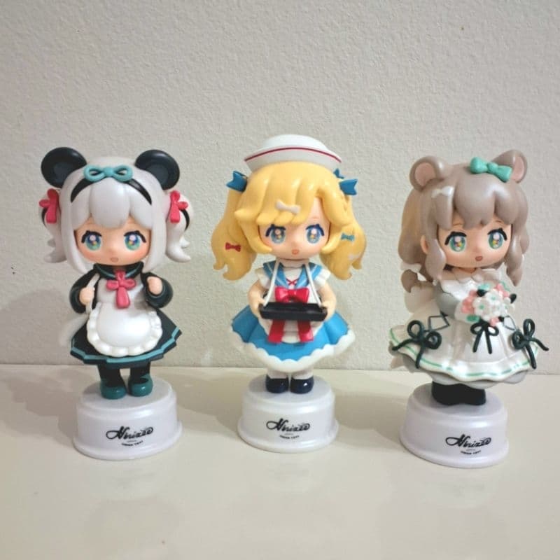 Figura Anime Chibi Kawaii Caixa Cega Gatinho Moda Lolita