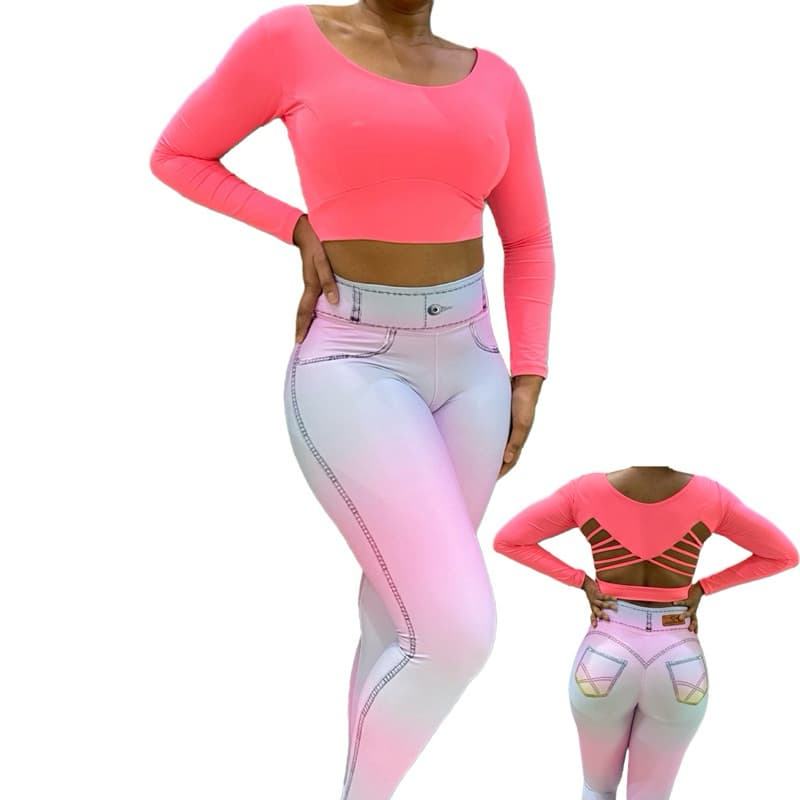 Calça Legging Fake Jeans - Modelo 13 - empina bumbum - Imita jeans - academia - calça clara - levanta glúteo