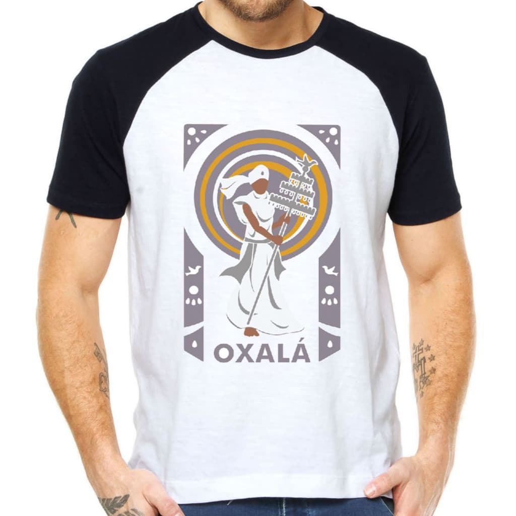 camiseta oxala umbanda Candomblé religiao camisa unissex