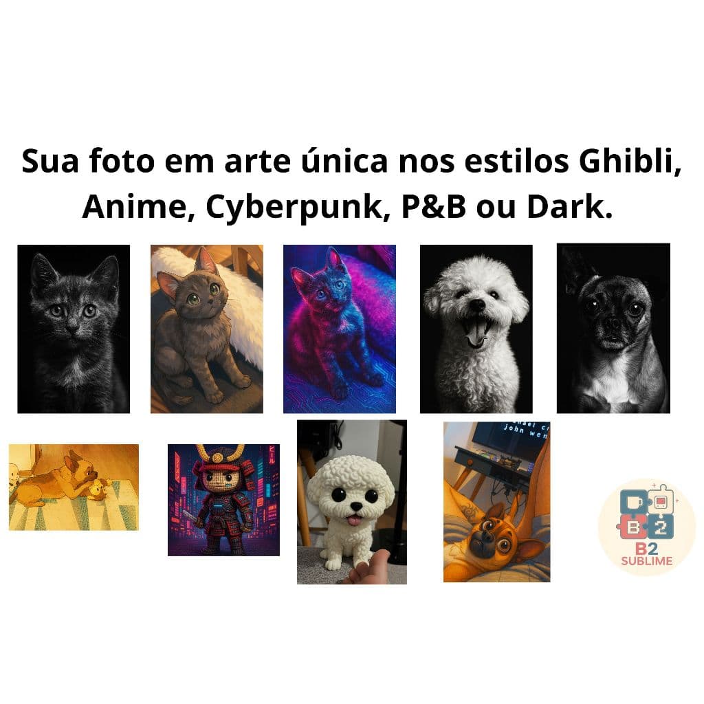 Caneca CERÂMICA, Mouse Pad Diversos tam. Fotos Personalizadas Estilo Ghibli Anime Cyberpunk P&B Dark