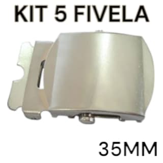 Kit 5 Fivela Militar de Rolete 35 mm Para Cinto Com Ponteira Oferta Promoção Barato
